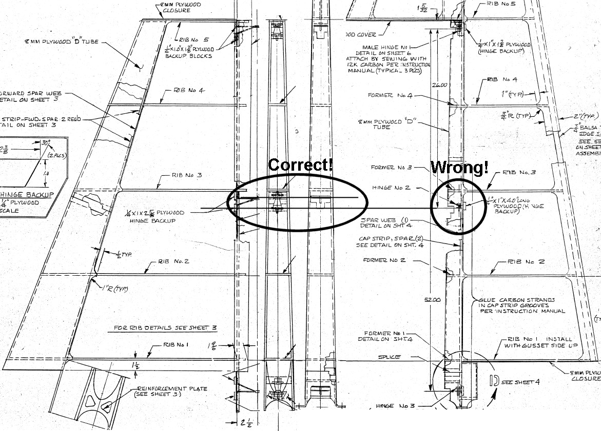 Drawing 2 - Tail Fin and Rudder