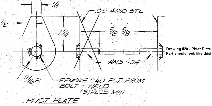 Drawing 20 - Pivot Plate
