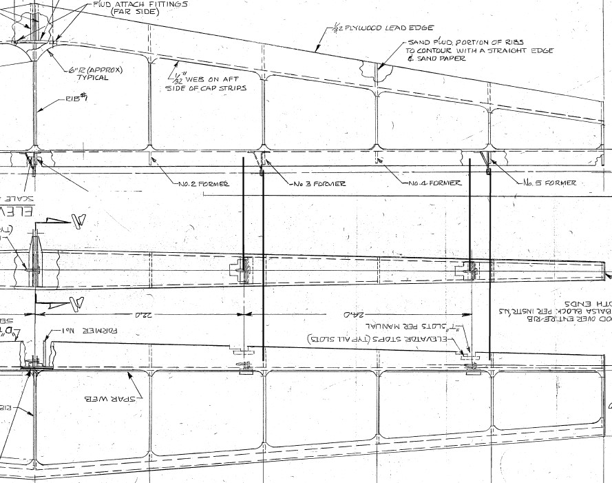 Drawings 5 and 6 - Horozontal Stabiliser and Elevator Assembly